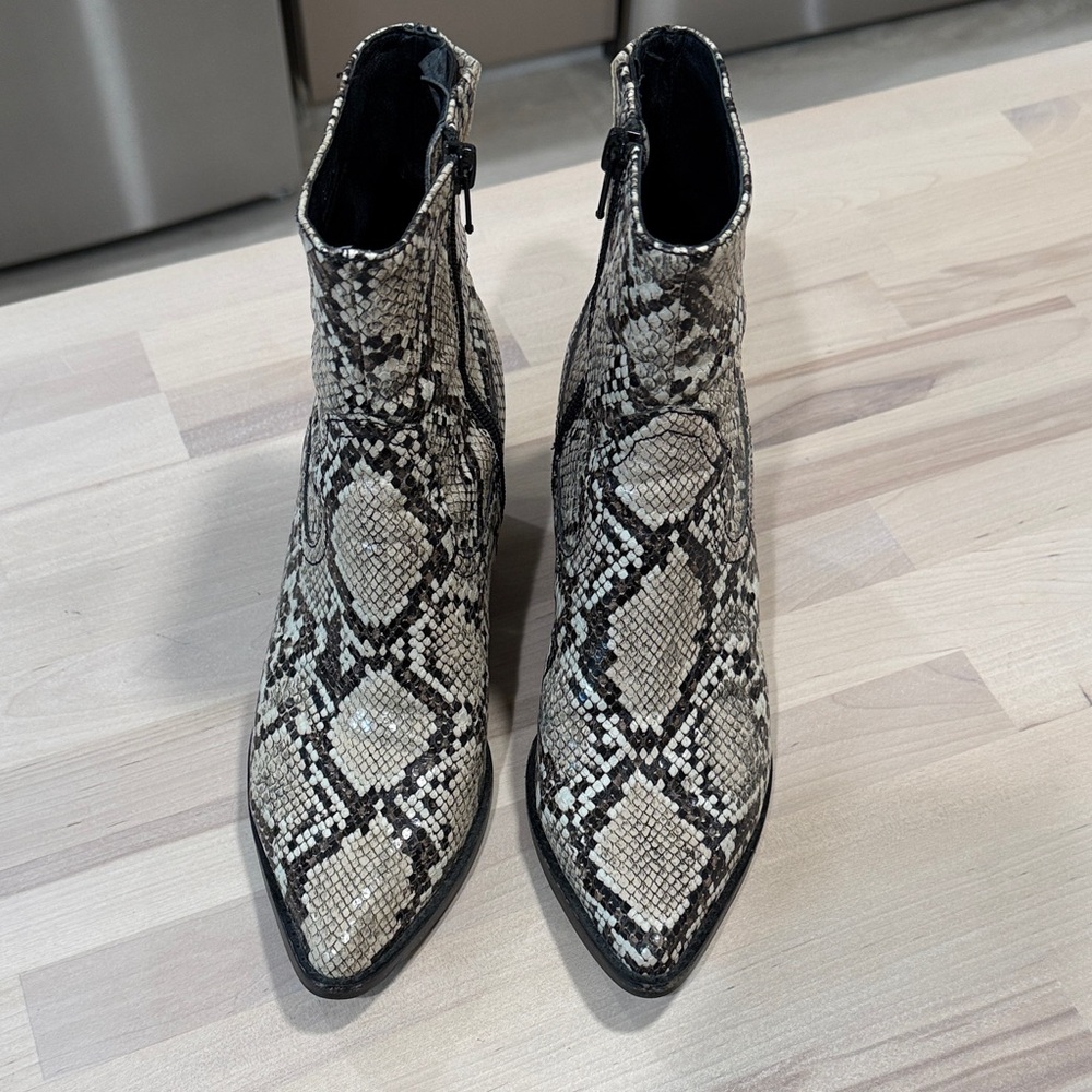 Jeffrey Campbell Snakeskin Pattern Ankle Boots